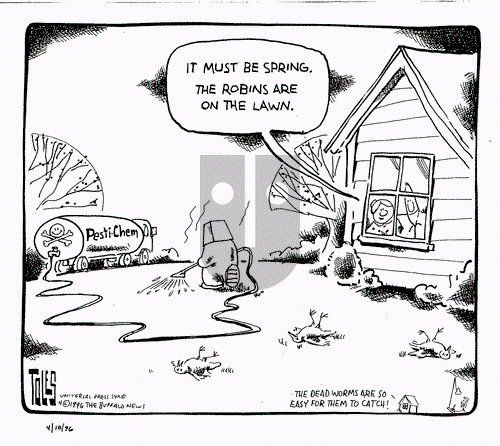 Tom Toles on Thursday April 18, 1996 Comic Strip