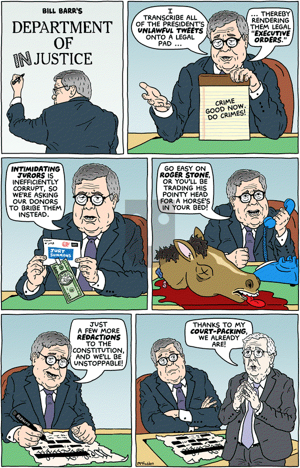 Brian McFadden - Monday February 17, 2020 Comic Strip