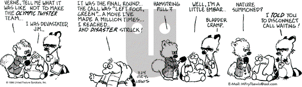 Over the Hedge on Wednesday July 24, 1996 Comic Strip