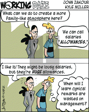 Working Daze on Tuesday August 10, 2004 Comic Strip