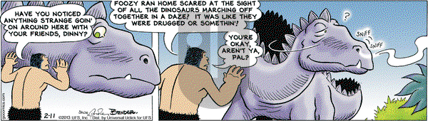 Alley Oop on Monday February 11, 2013 Comic Strip
