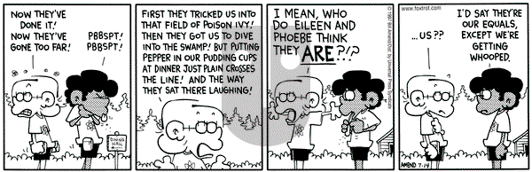 FoxTrot on Monday July 14, 1997 Comic Strip