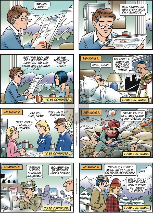 Doonesbury on Sunday December 7, 2014 Comic Strip