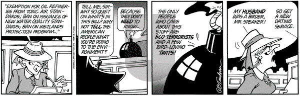 Doonesbury - Wednesday November 8, 1995 Comic Strip