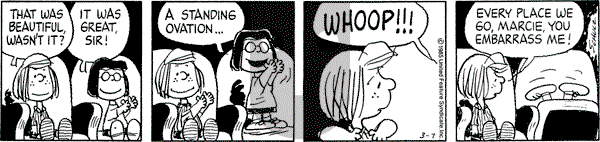 Peanuts - Thursday March 7, 1985 Comic Strip