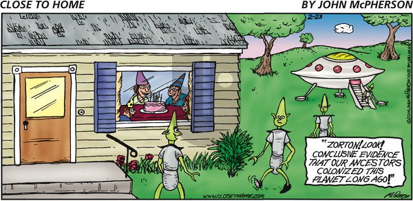 Close to Home on Sunday February 23, 2014 Comic Strip