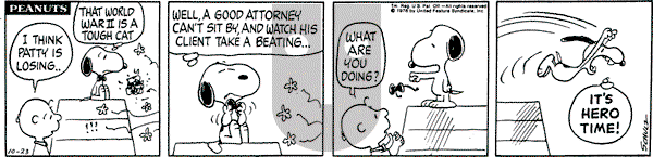 Peanuts - Saturday October 23, 1976 Comic Strip