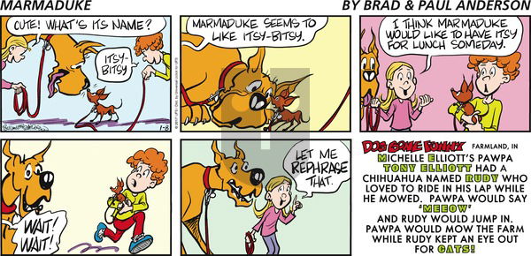 Marmaduke on Sunday January 8, 2017 Comic Strip