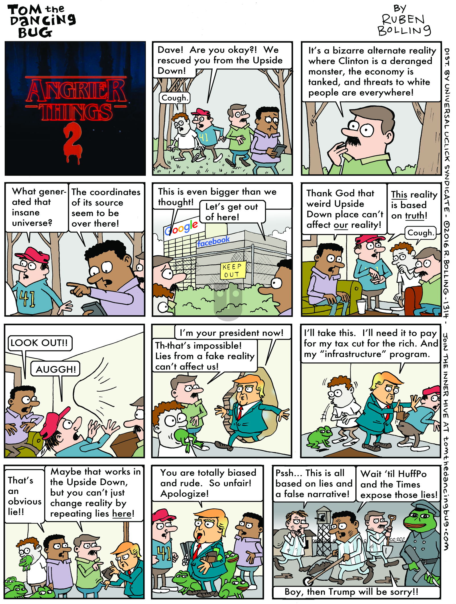Tom the Dancing Bug on Monday November 21, 2016 Comic Strip