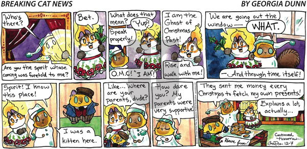 Breaking Cat News on Sunday December 7, 2025 Comic Strip