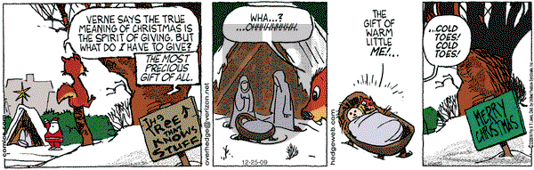 Over the Hedge on Friday December 25, 2009 Comic Strip
