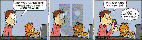 Garfield on Tuesday July 8, 2014 Comic Strip
