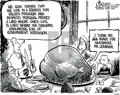 Stuart Carlson on Monday November 25, 2002 Comic Strip