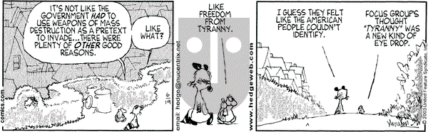 Over the Hedge on Thursday June 19, 2003 Comic Strip