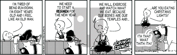 Cow and Boy Classics on Monday January 7, 2008 Comic Strip