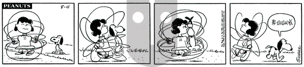 Peanuts on Saturday August 15, 1959 Comic Strip