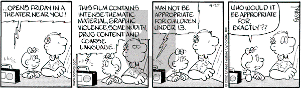 Drabble on Saturday April 27, 2002 Comic Strip