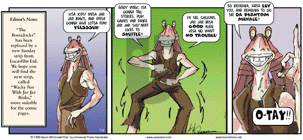 The Boondocks on Sunday February 4, 2007 Comic Strip