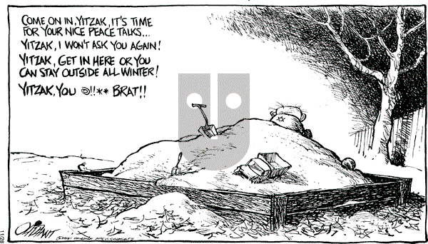 Pat Oliphant - Thursday November 28, 1991 Comic Strip