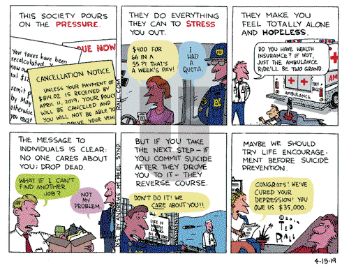 Ted Rall on Monday April 15, 2019 Comic Strip