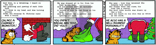 Garfield on Thursday December 22, 1983 Comic Strip