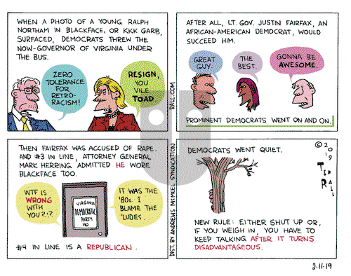 Ted Rall on Monday February 11, 2019 Comic Strip