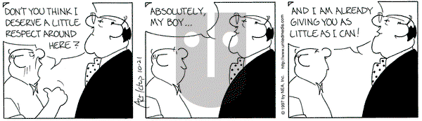 The Born Loser on Tuesday October 21, 1997 Comic Strip