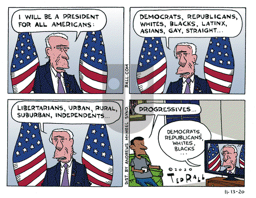 Ted Rall on Friday November 13, 2020 Comic Strip