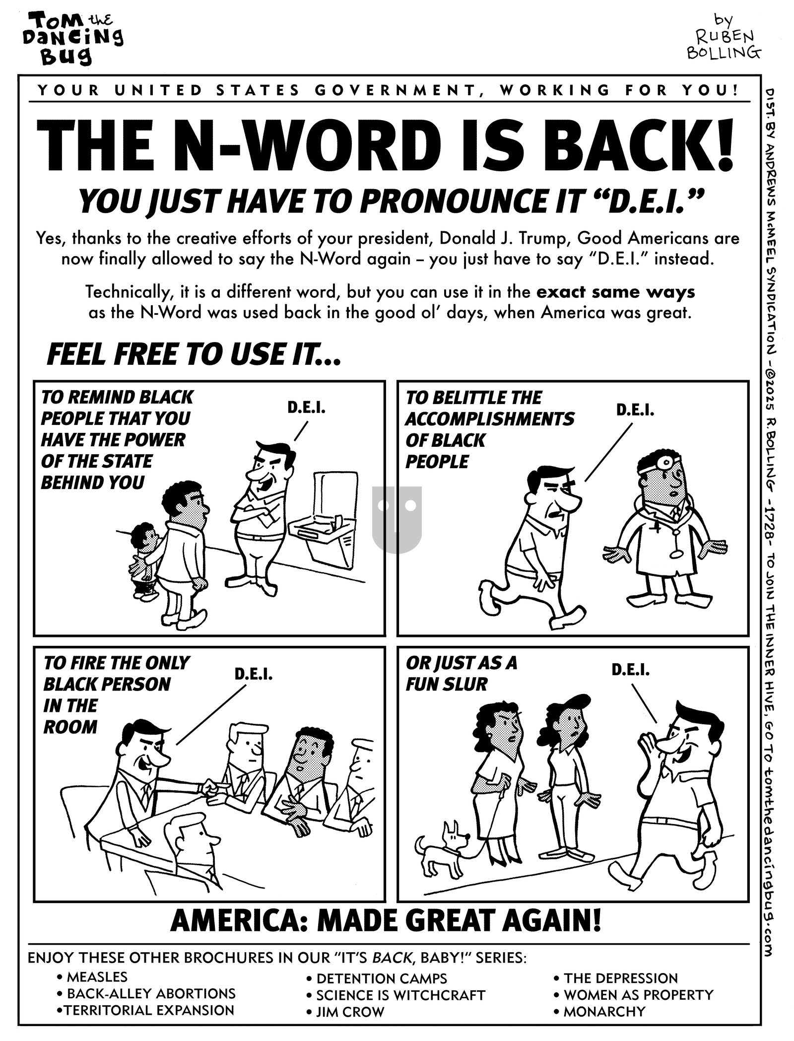 Tom the Dancing Bug - Monday March 24, 2025 Comic Strip