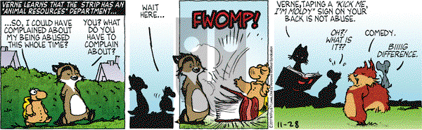 Over the Hedge on Tuesday November 28, 2017 Comic Strip