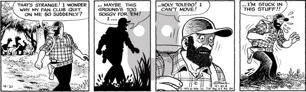 Alley Oop on Saturday April 21, 1973 Comic Strip