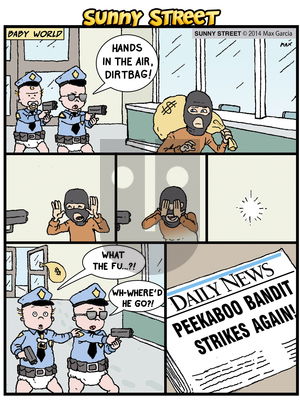 Sunny Street on Monday October 13, 2014 Comic Strip