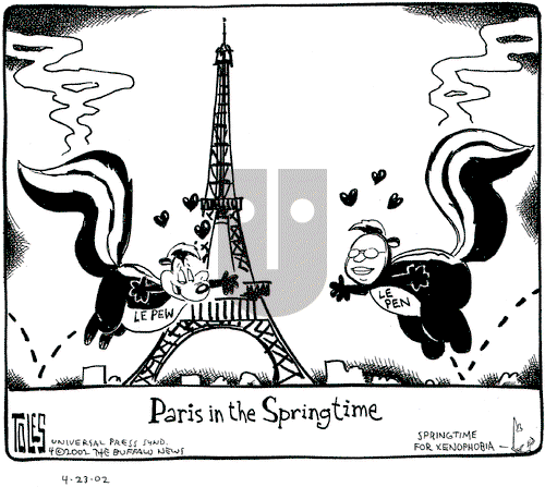Tom Toles on Tuesday April 23, 2002 Comic Strip