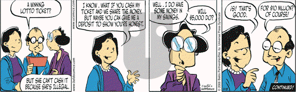 Baldo on Saturday March 18, 2006 Comic Strip