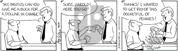 The Born Loser on Thursday September 19, 2002 Comic Strip