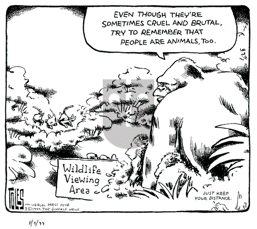 Tom Toles on Friday March 5, 1999 Comic Strip