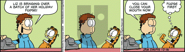 Garfield on Friday December 16, 2011 Comic Strip
