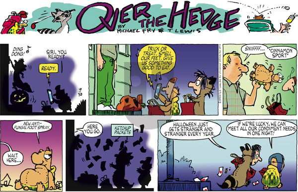 Over the Hedge on Sunday October 30, 2016 Comic Strip