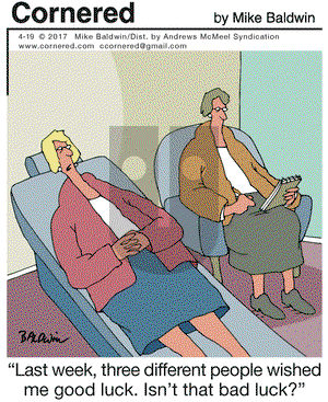 Cornered on Wednesday April 19, 2017 Comic Strip