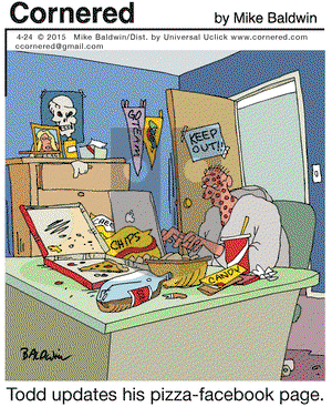 Cornered on Friday April 24, 2015 Comic Strip