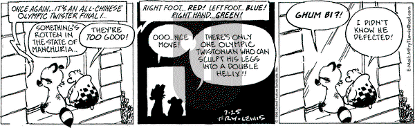 Over the Hedge on Thursday July 25, 1996 Comic Strip