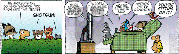 Over the Hedge on Monday August 8, 2016 Comic Strip