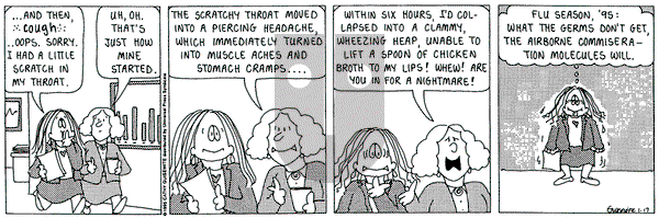 Cathy Classics on Tuesday January 17, 1995 Comic Strip