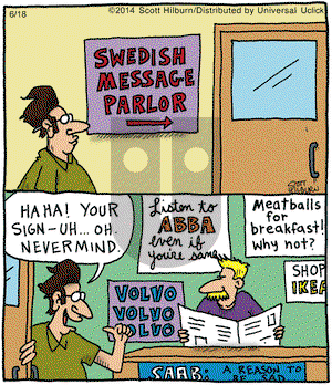 The Argyle Sweater on Wednesday June 18, 2014 Comic Strip
