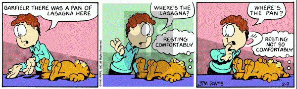 Garfield on Friday February 9, 1990 Comic Strip