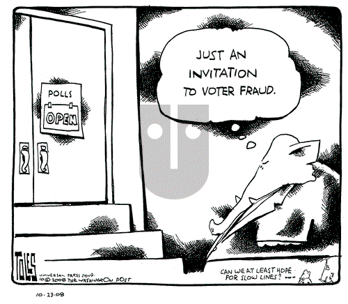 Tom Toles on Thursday October 23, 2008 Comic Strip