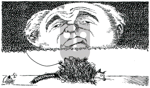 Pat Oliphant on Friday January 25, 1991 Comic Strip