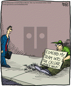 In the Bleachers on Thursday October 20, 2016 Comic Strip