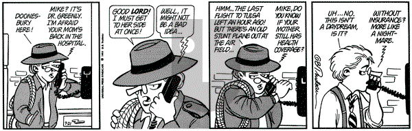 Doonesbury on Wednesday July 21, 1993 Comic Strip