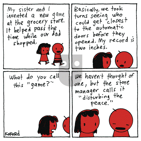 Haircut Practice on Monday April 8, 2024 Comic Strip
